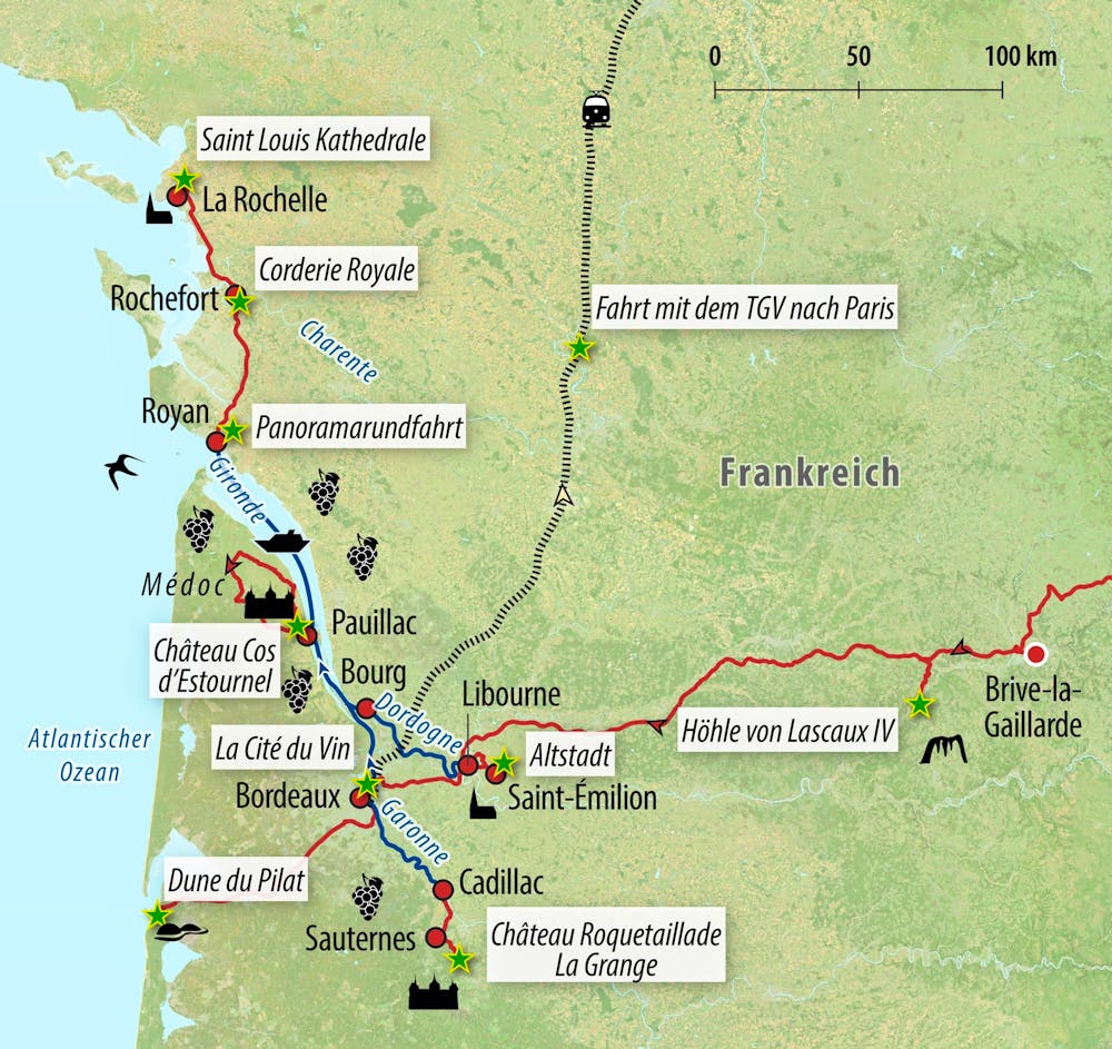 Ihre Reiseroute &ndash; &copy; Eberhardt TRAVEL