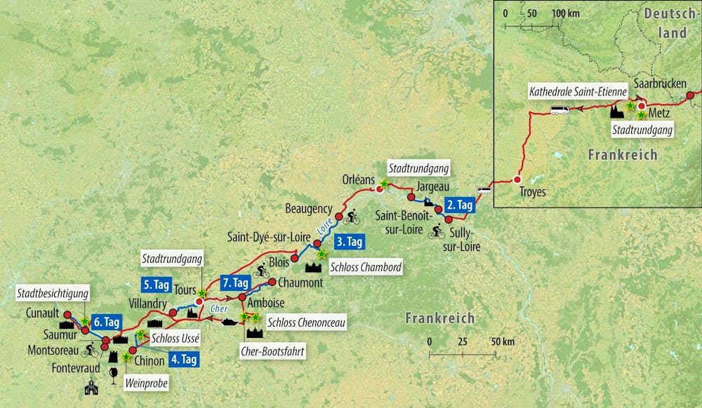 Ihre Reiseroute &ndash; &copy; Eberhardt TRAVEL
