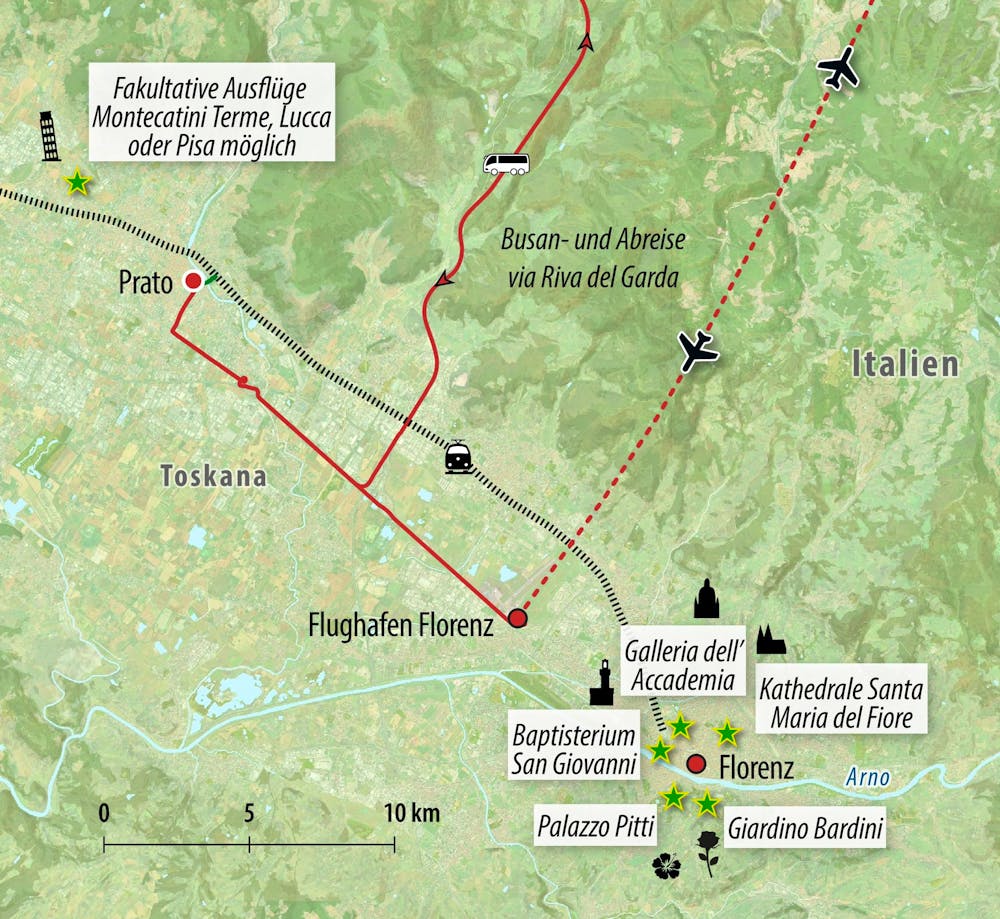 Ihre Reiseroute &ndash; &copy; Eberhardt TRAVEL