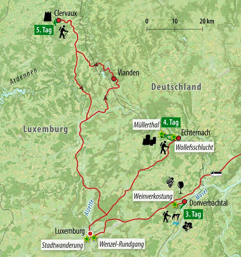 Ihre Reiseroute &ndash; &copy; Eberhardt TRAVEL