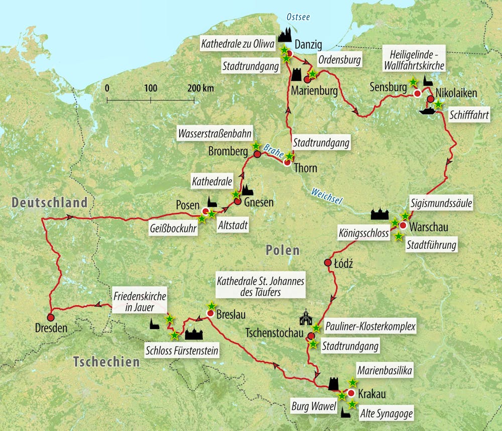 Ihre Reiseroute – © Eberhardt TRAVEL