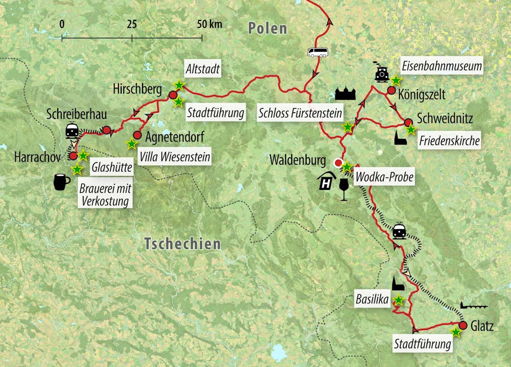 Ihre Reiseroute &ndash; &copy; Eberhardt TRAVEL