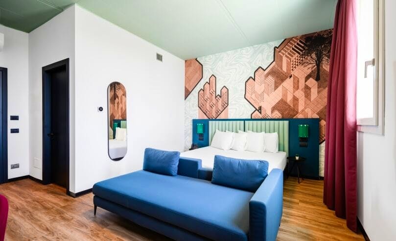 CX Modena, Crocetta - Campus & Hotel - Doppelzimmer Beispiel&nbsp;&ndash;&nbsp;&copy;&nbsp;CX Modena | Crocetta - Campus & Hotel