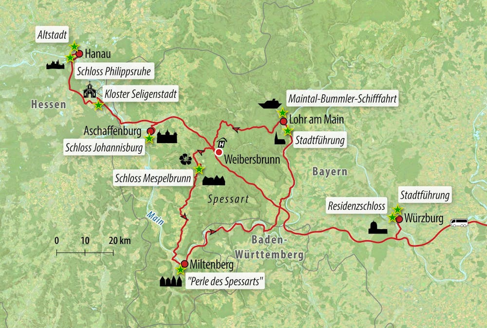 Ihre Reiseroute &ndash; &copy; Eberhardt TRAVEL