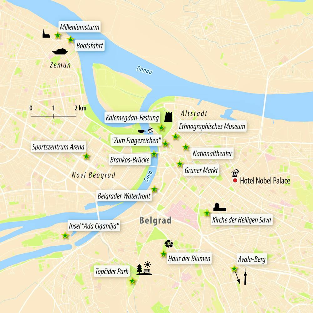 Ihre Reiseroute &ndash; &copy; Eberhardt TRAVEL