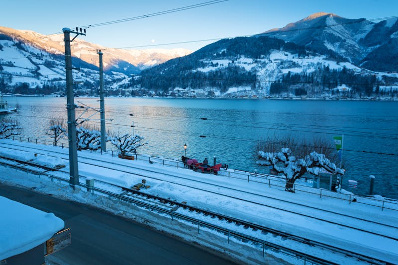 Winter Seeblick vom Hotel Seehof &ndash; &copy;PriTours