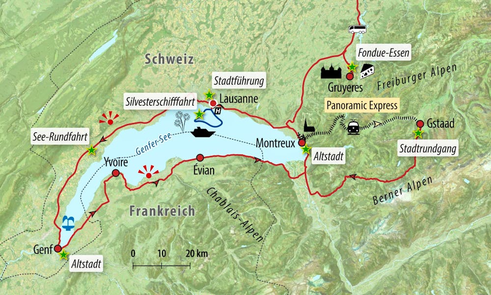 Ihre Reiseroute &ndash; &copy; Eberhardt TRAVEL