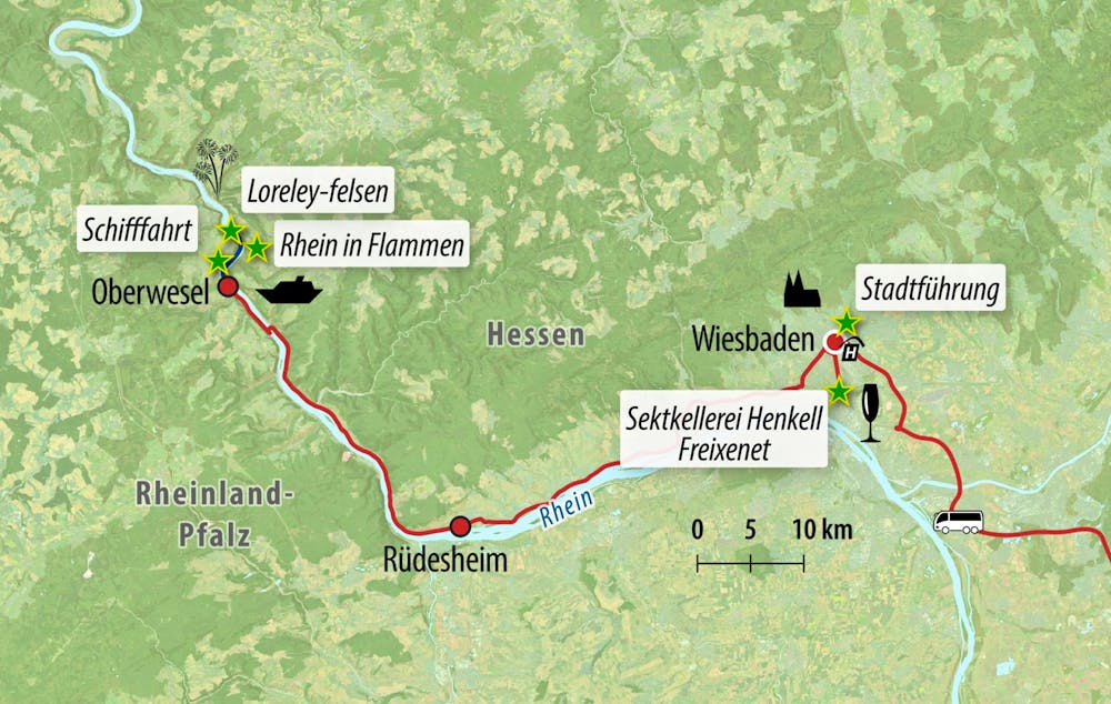 Ihre Reiseroute &ndash; &copy; Eberhardt TRAVEL