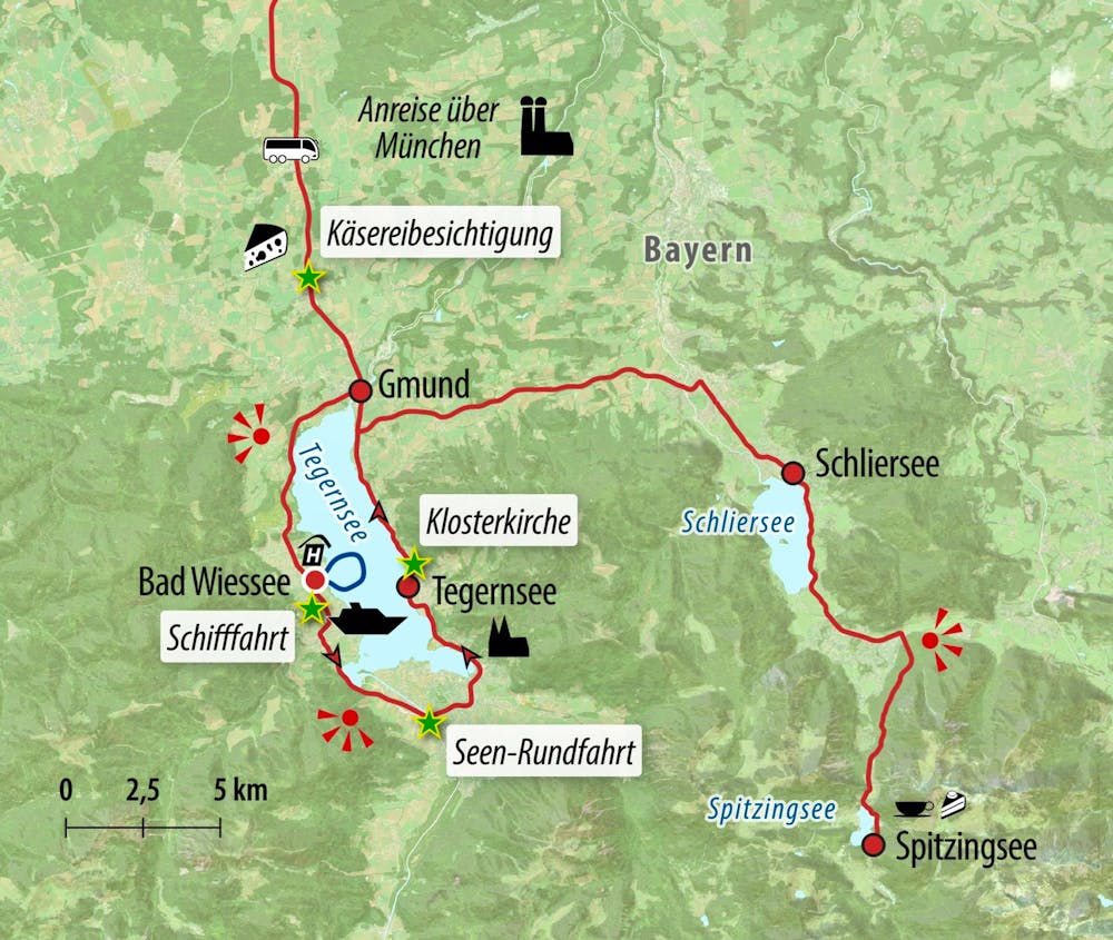 Ihre Reiseroute &ndash; &copy; Eberhardt TRAVEL