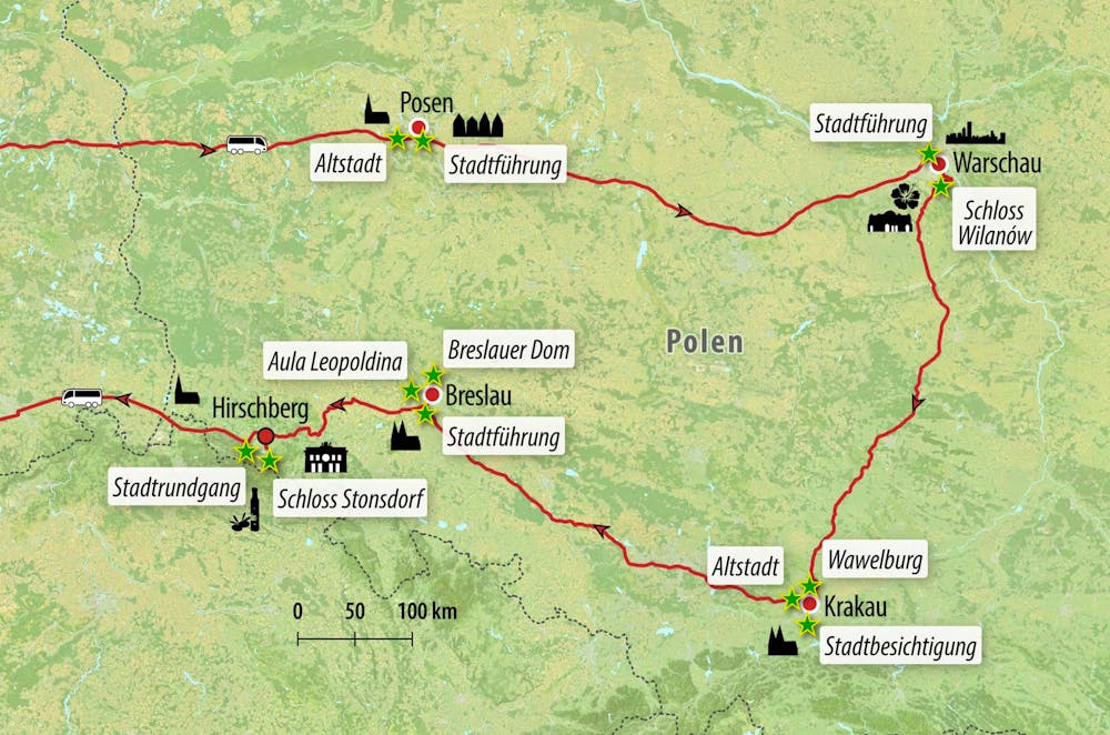 Ihre Reiseroute &ndash; &copy; Eberhardt TRAVEL