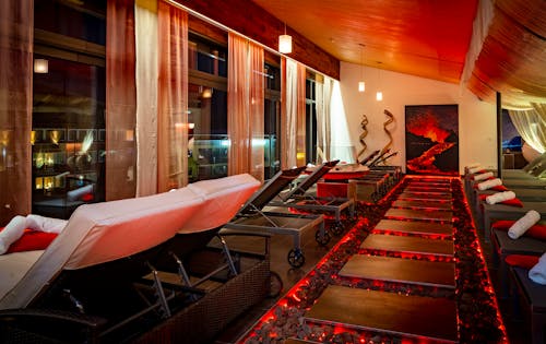 Ruheraum abends im VulcanoSpa im Hotel Schütthof &ndash; &copy; @ jones-art.eu 2023