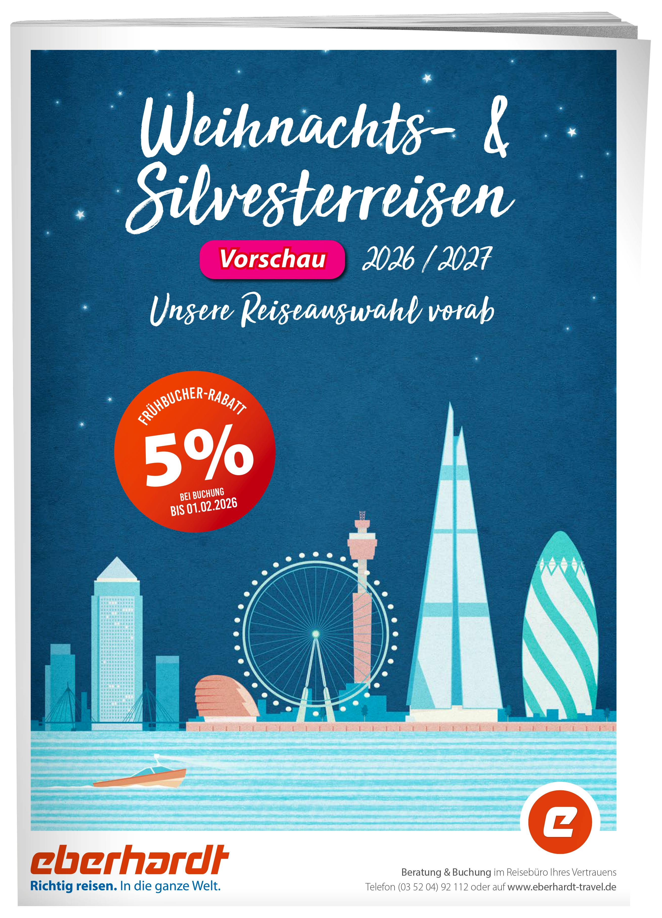 Weihnachts- und Silvesterreisen Vorschau 2026-27