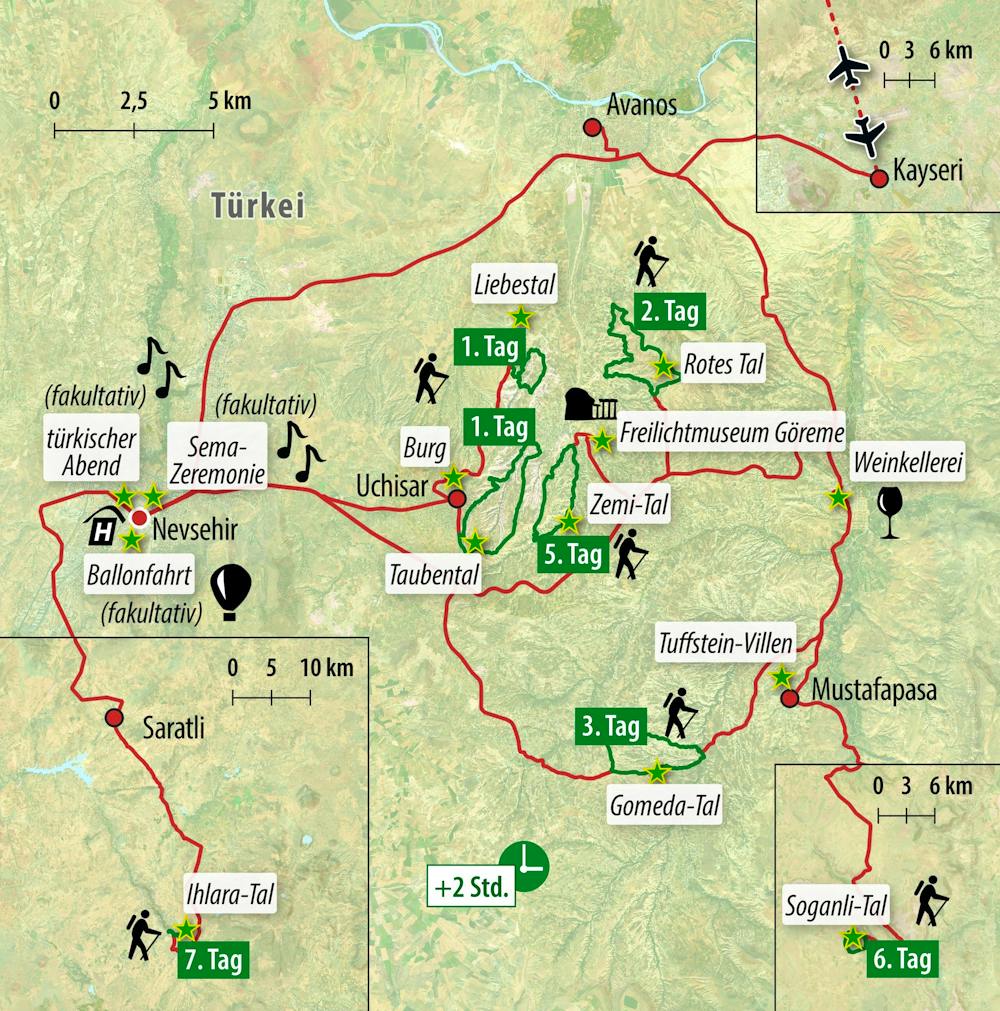 Ihre Reiseroute &ndash; &copy; Eberhardt TRAVEL