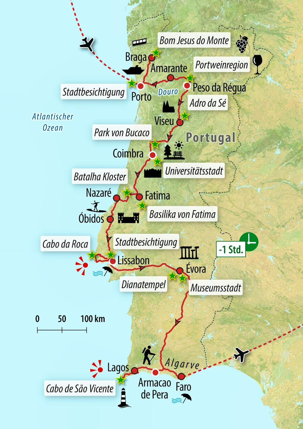 Ihre Reiseroute &ndash; &copy; Eberhardt TRAVEL