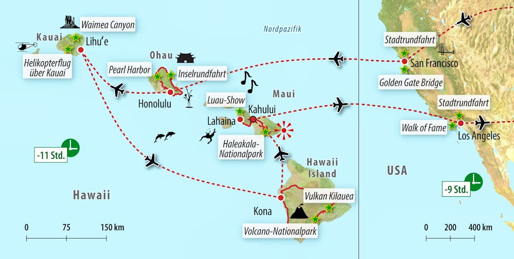 Ihre Reiseroute &ndash; &copy; Eberhardt TRAVEL