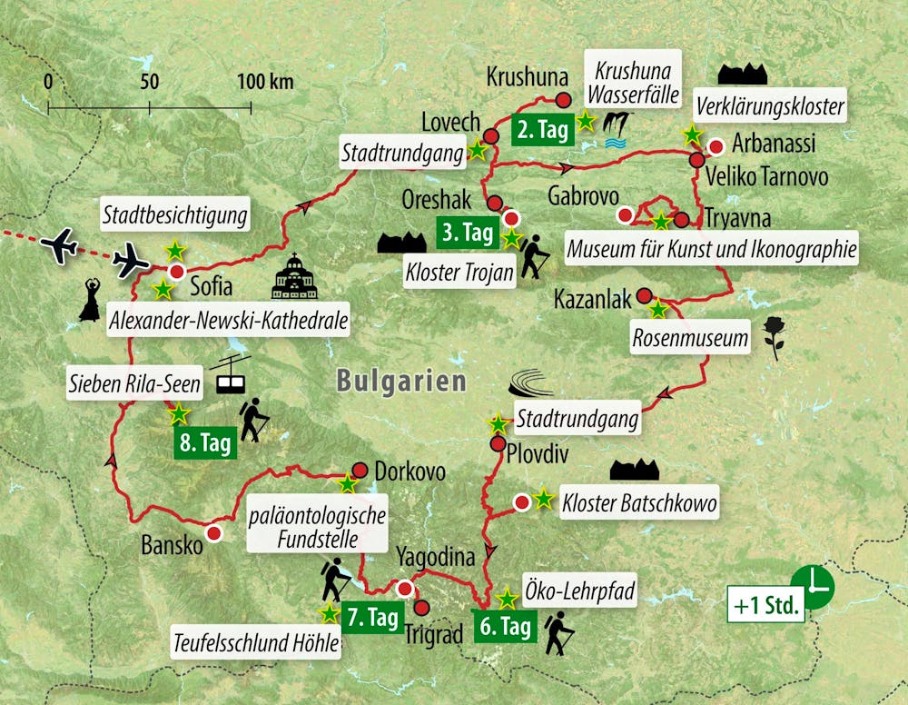 Ihre Reiseroute &ndash; &copy; Eberhardt TRAVEL