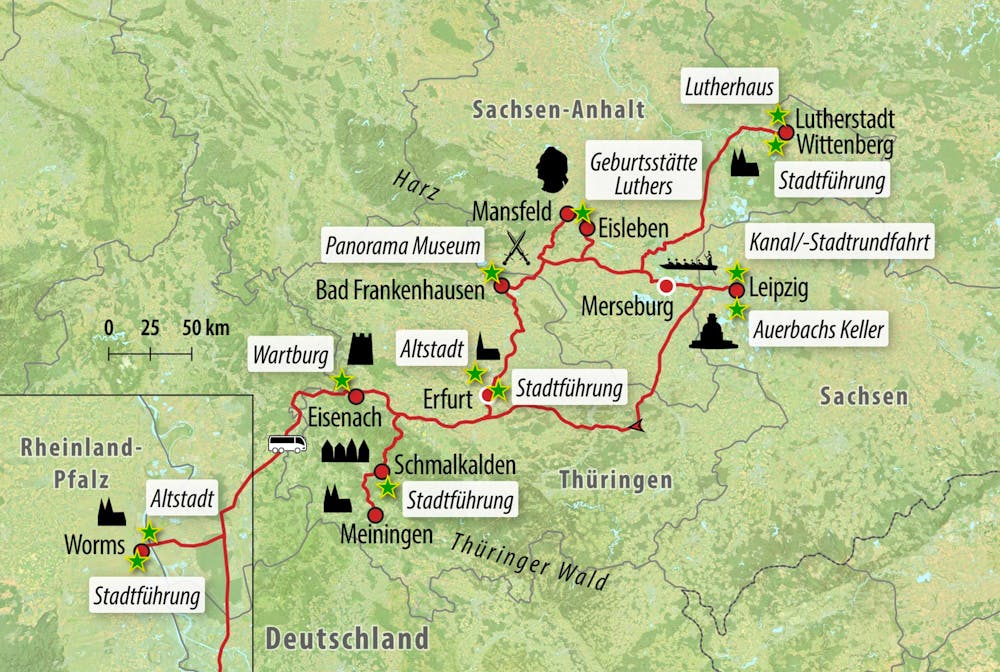 Ihre Reiseroute &ndash; &copy; Eberhardt TRAVEL