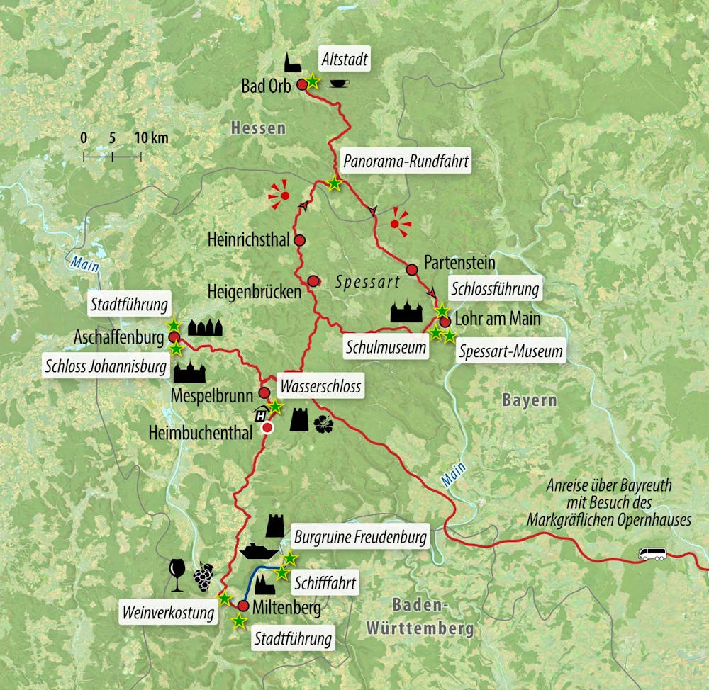 Ihre Reiseroute &ndash; &copy; Eberhardt TRAVEL