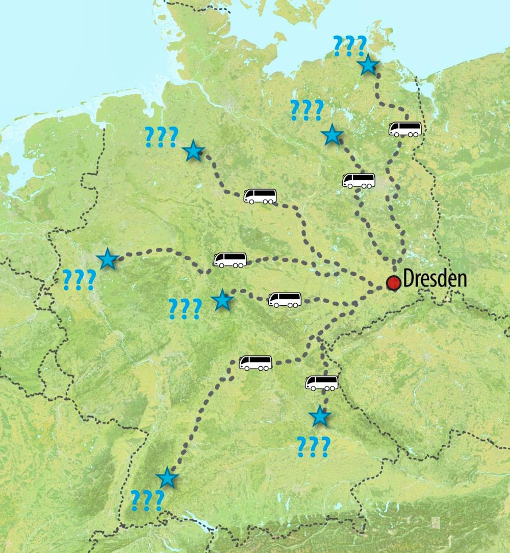 Ihre Reiseroute &ndash; &copy; Eberhardt TRAVEL