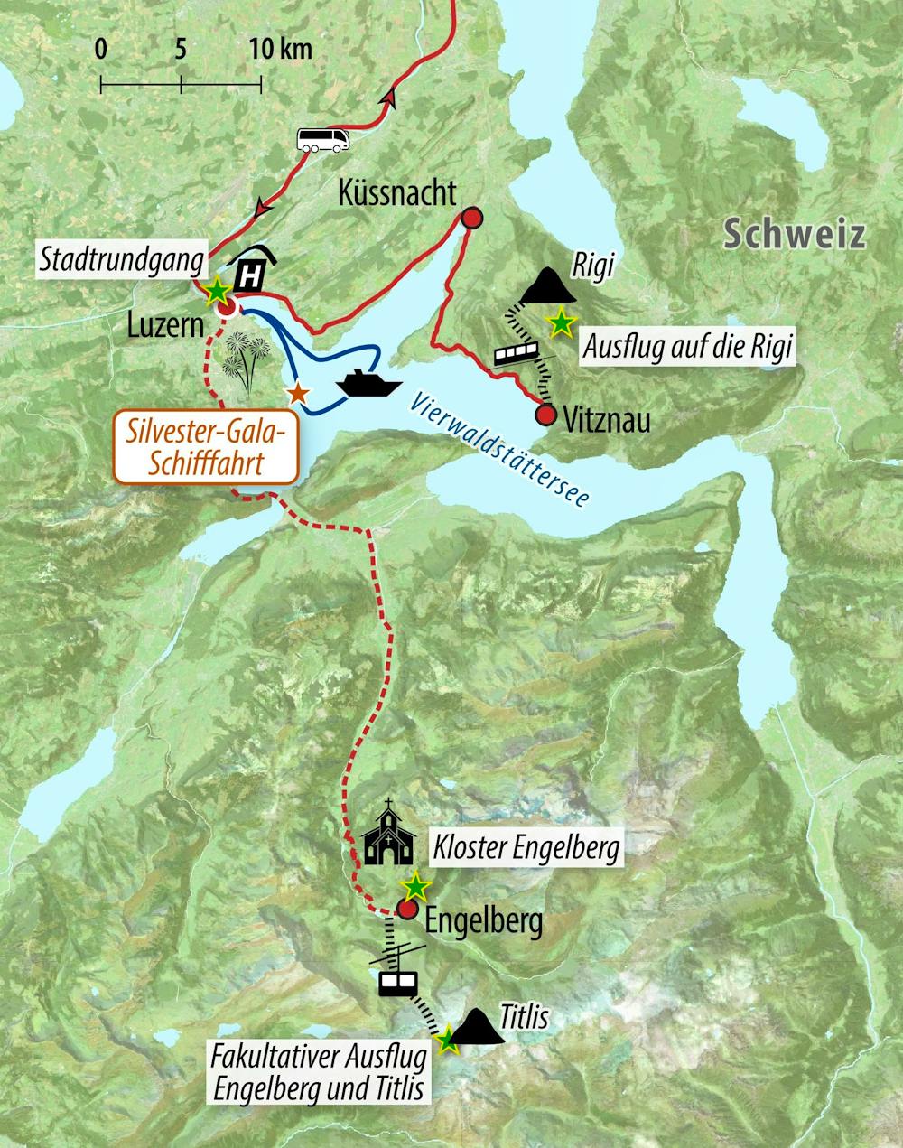 Ihre Reiseroute &ndash; &copy; Eberhardt TRAVEL