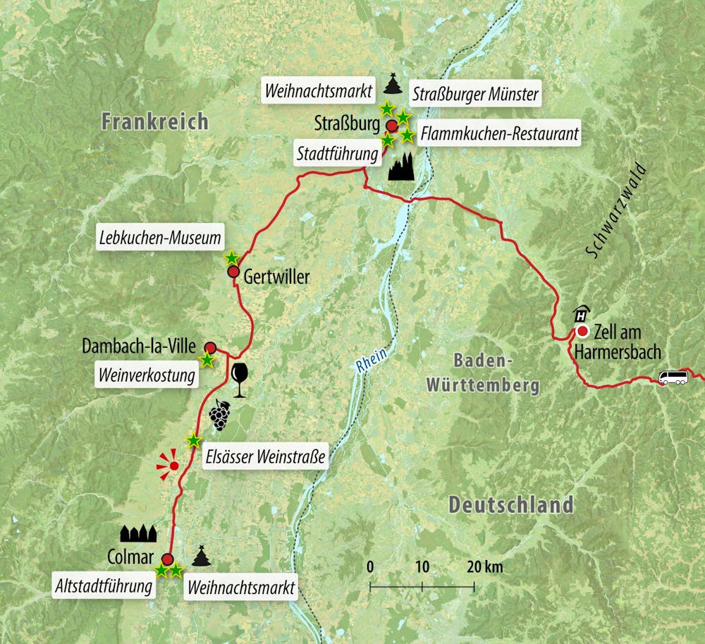 Ihre Reiseroute &ndash; &copy; Eberhardt TRAVEL