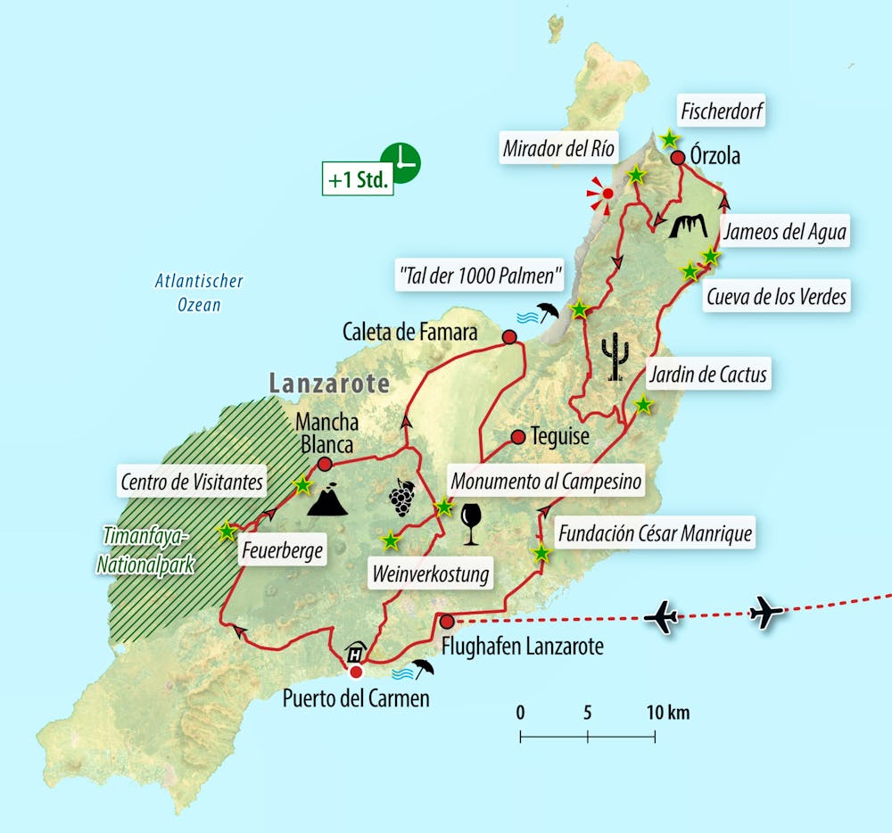 Ihre Reiseroute &ndash; &copy; Eberhardt TRAVEL