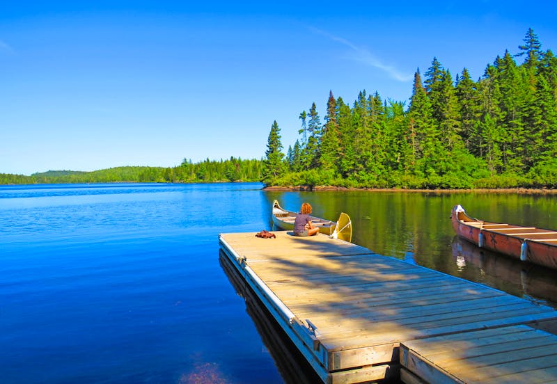 Kanus am See in der Provinz Quebec - &copy;Su Nitram - stock.adobe.com