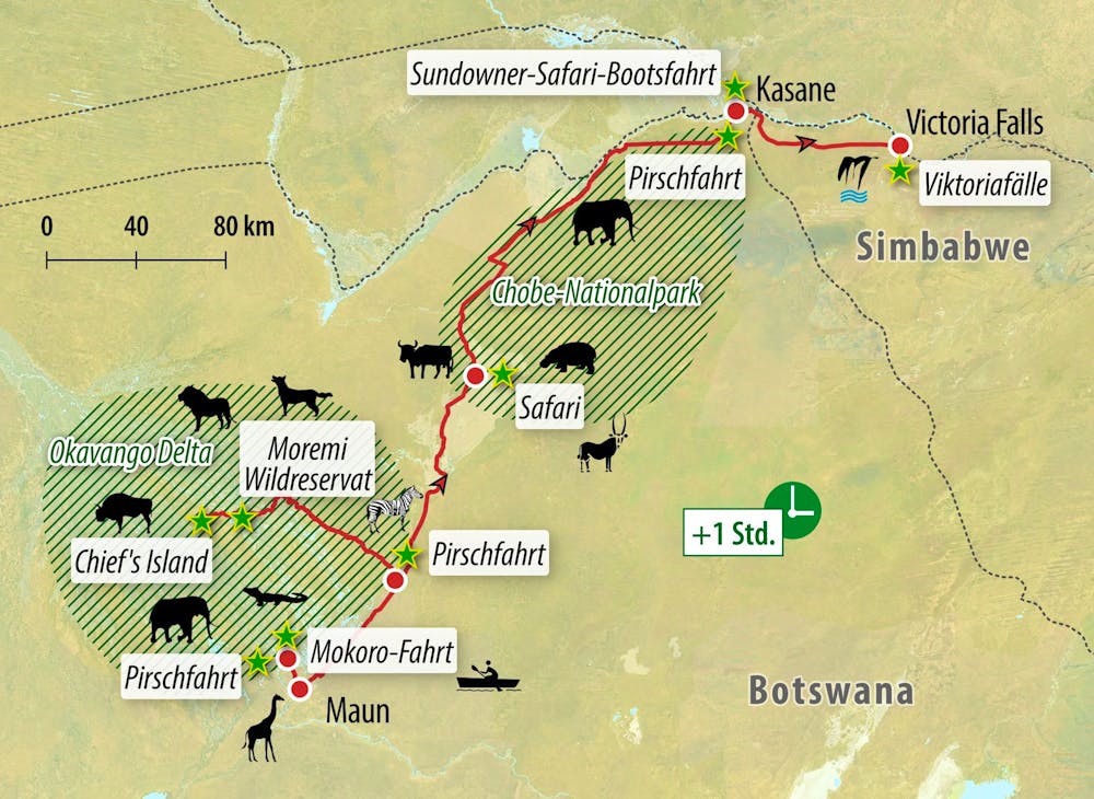 Ihre Reiseroute &ndash; &copy; Eberhardt TRAVEL