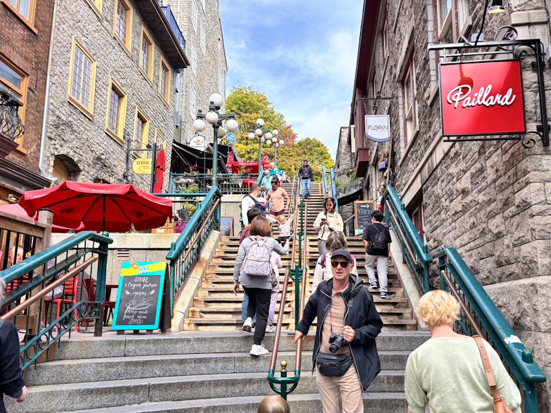 Halsbrechertreppe in Quebec City - &copy;Sabine Reckord - Eberhardt TRAVEL