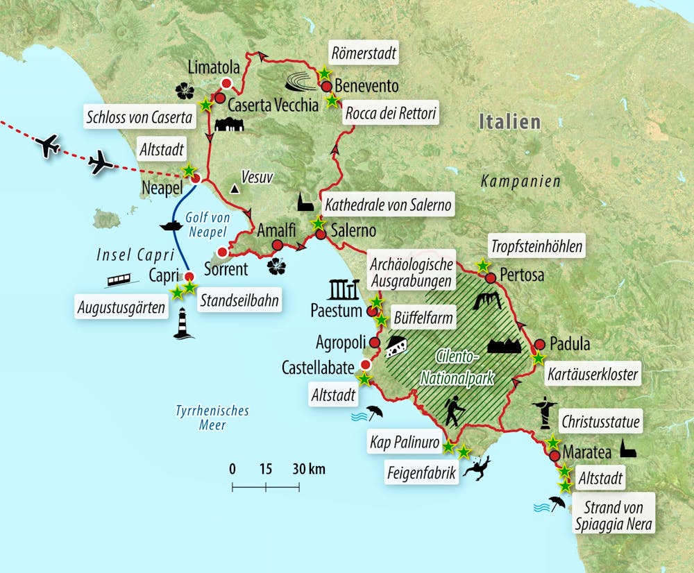 Ihre Reiseroute &ndash; &copy; Eberhardt TRAVEL