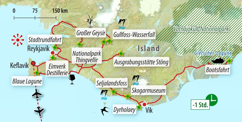 Ihre Reiseroute &ndash; &copy; Eberhardt TRAVEL