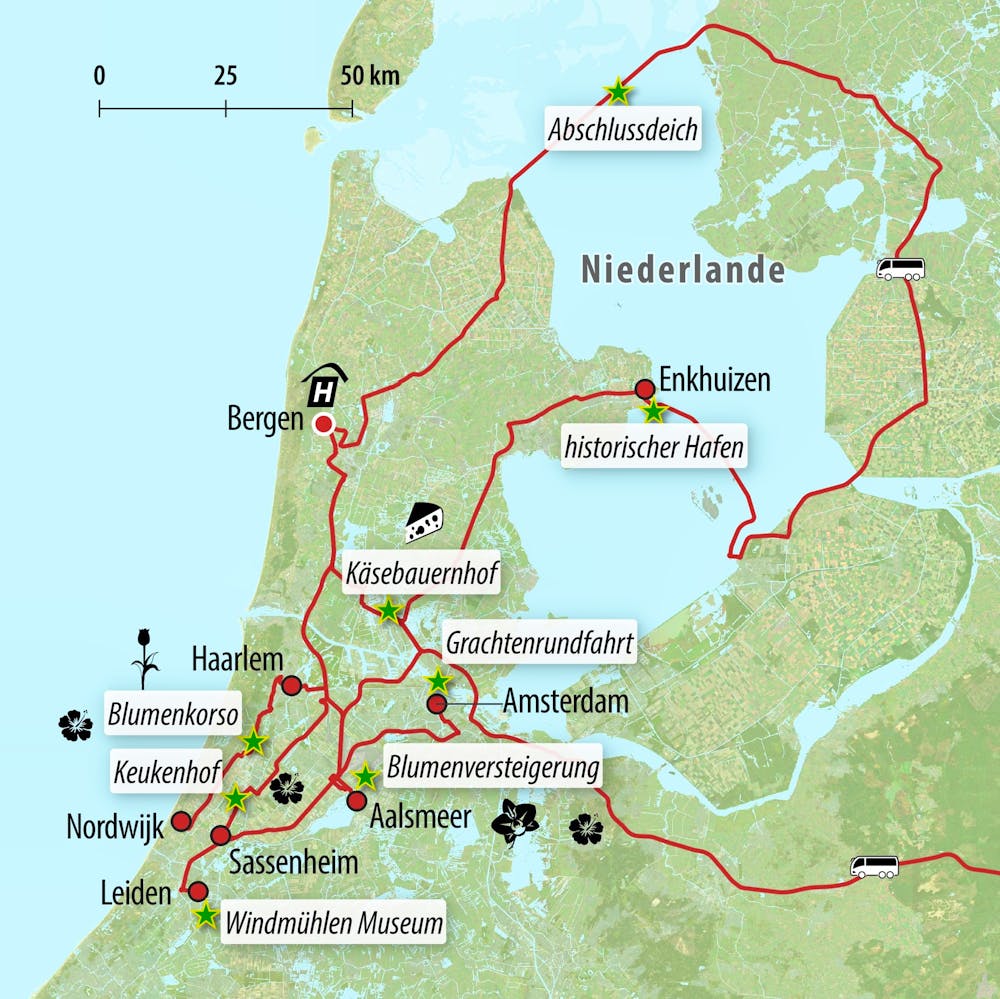 Ihre Reiseroute &ndash; &copy; Eberhardt TRAVEL