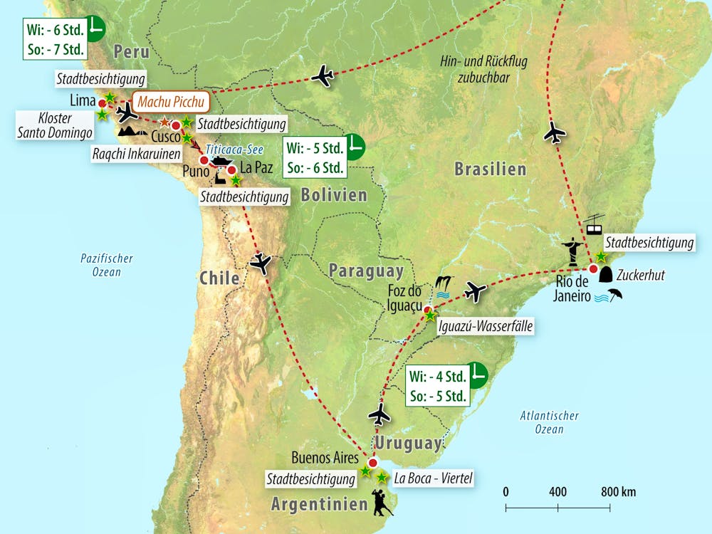 Ihre Reiseroute &ndash; &copy; Eberhardt TRAVEL