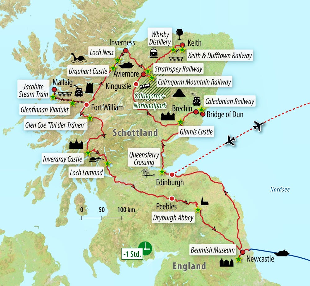 Ihre Reiseroute &ndash; &copy; Eberhardt TRAVEL