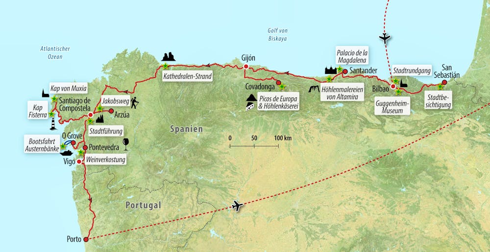 Ihre Reiseroute &ndash; &copy; Eberhardt TRAVEL