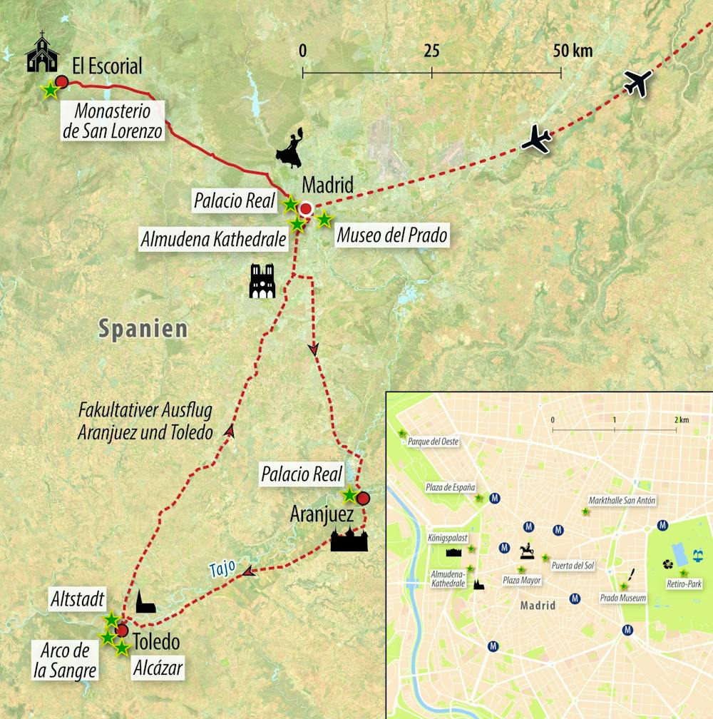 Ihre Reiseroute &ndash; &copy; Eberhardt TRAVEL