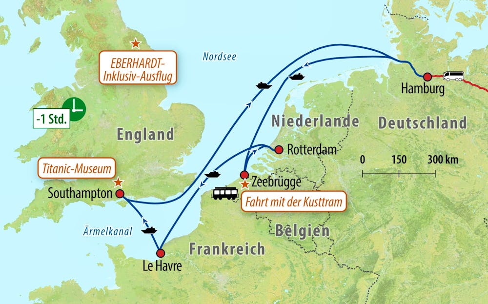 Ihre Reiseroute &ndash; &copy; Eberhardt TRAVEL