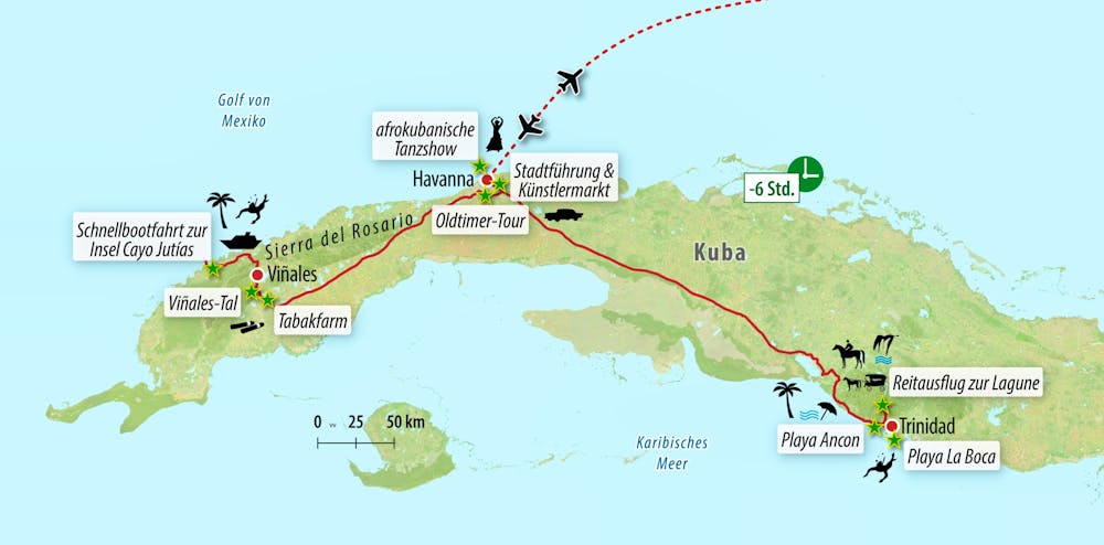 Ihre Reiseroute &ndash; &copy; Eberhardt TRAVEL