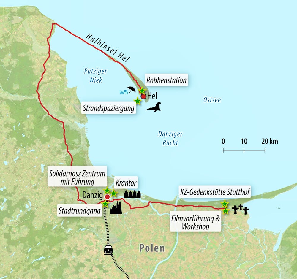 Ihre Reiseroute &ndash; &copy; Eberhardt TRAVEL