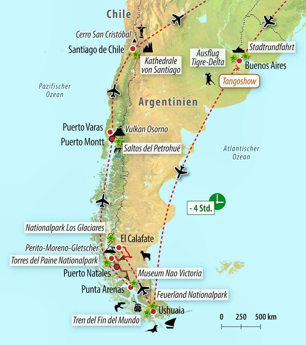 Ihre Reiseroute &ndash; &copy; Eberhardt TRAVEL