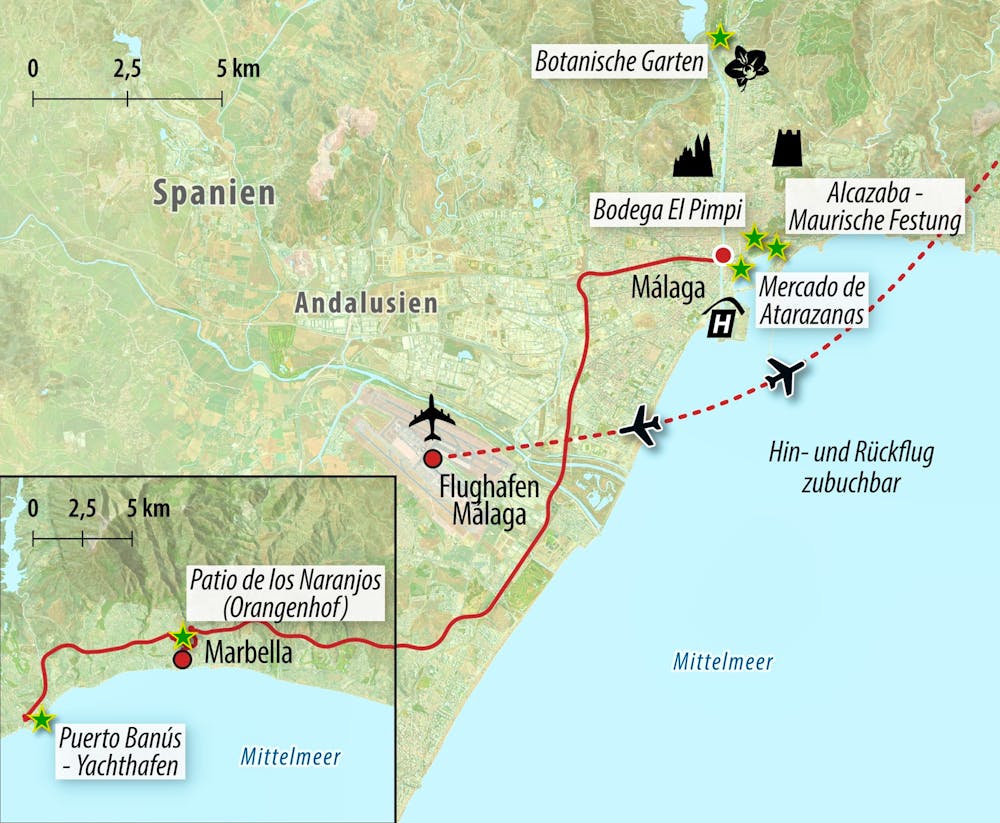 Ihre Reiseroute &ndash; &copy; Eberhardt TRAVEL