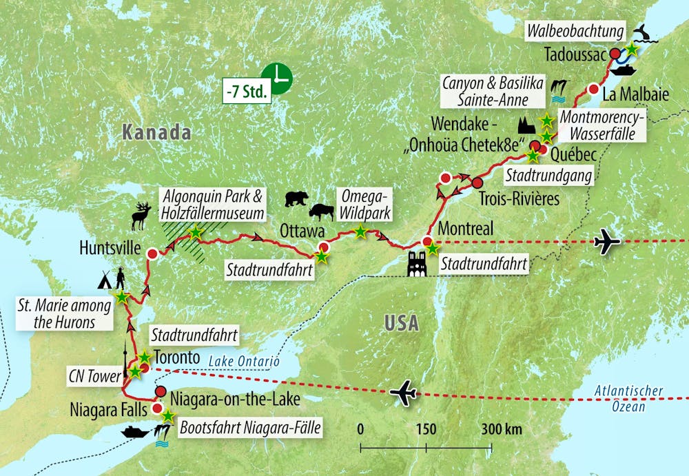 Ihre Reiseroute &ndash; &copy; Eberhardt TRAVEL