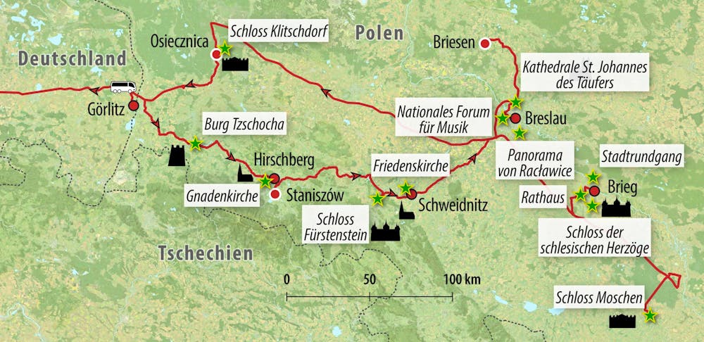 Ihre Reiseroute &ndash; &copy; Eberhardt TRAVEL