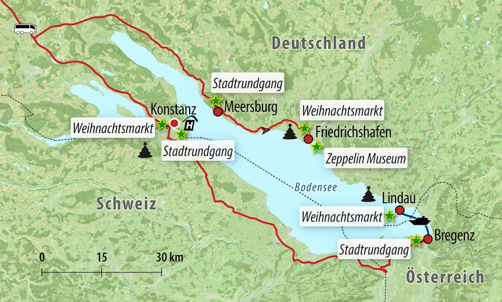 Ihre Reiseroute &ndash; &copy; Eberhardt TRAVEL