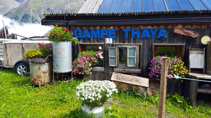 Almhütte Gampe Thaya in den Ötztaler Alpen bei Sölden - &copy;Betina Marinow - Eberhardt TRAVEL