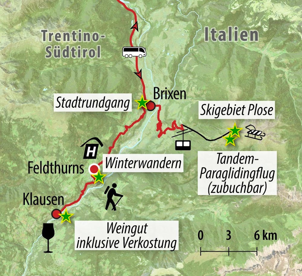 Ihre Reiseroute &ndash; &copy; Eberhardt TRAVEL