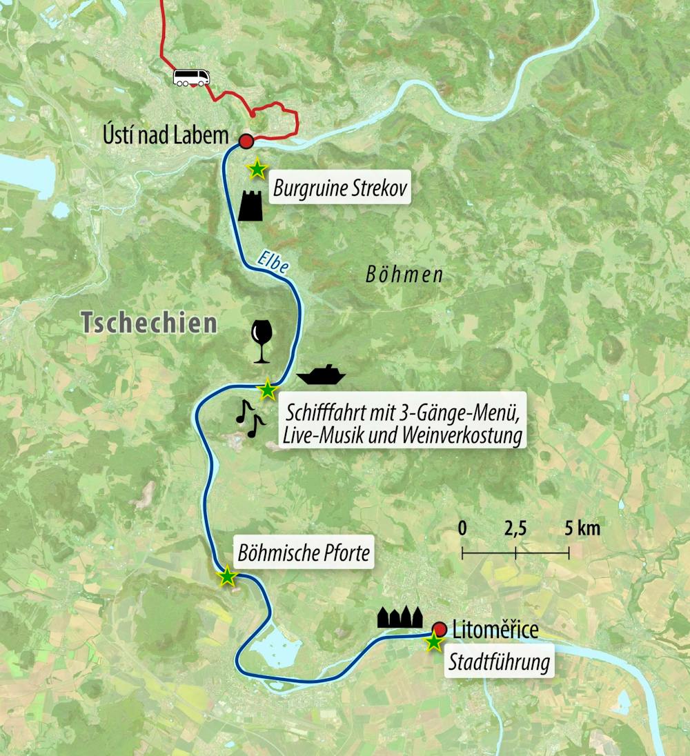 Ihre Reiseroute &ndash; &copy; Eberhardt TRAVEL