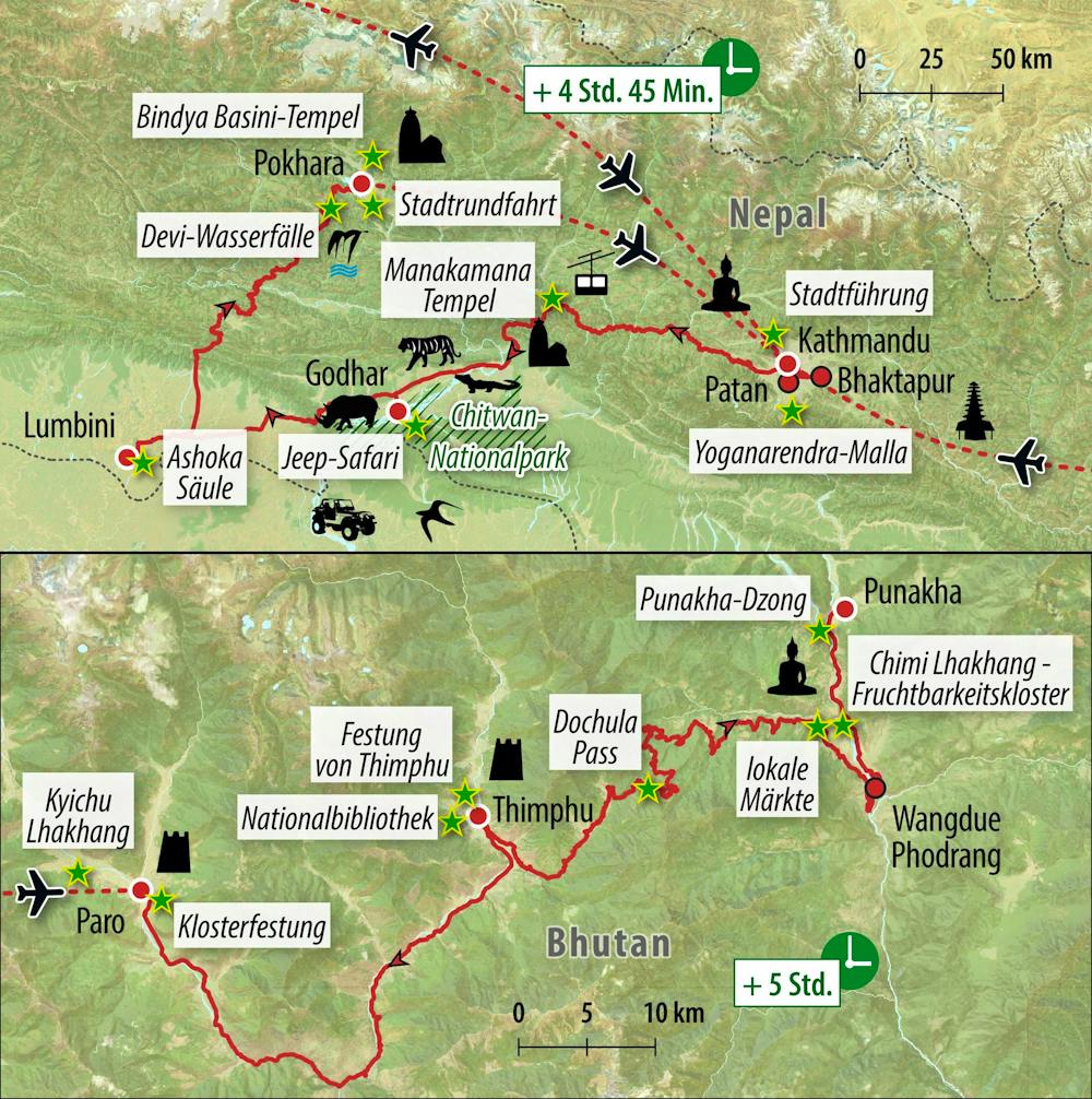 Ihre Reiseroute &ndash; &copy; Eberhardt TRAVEL