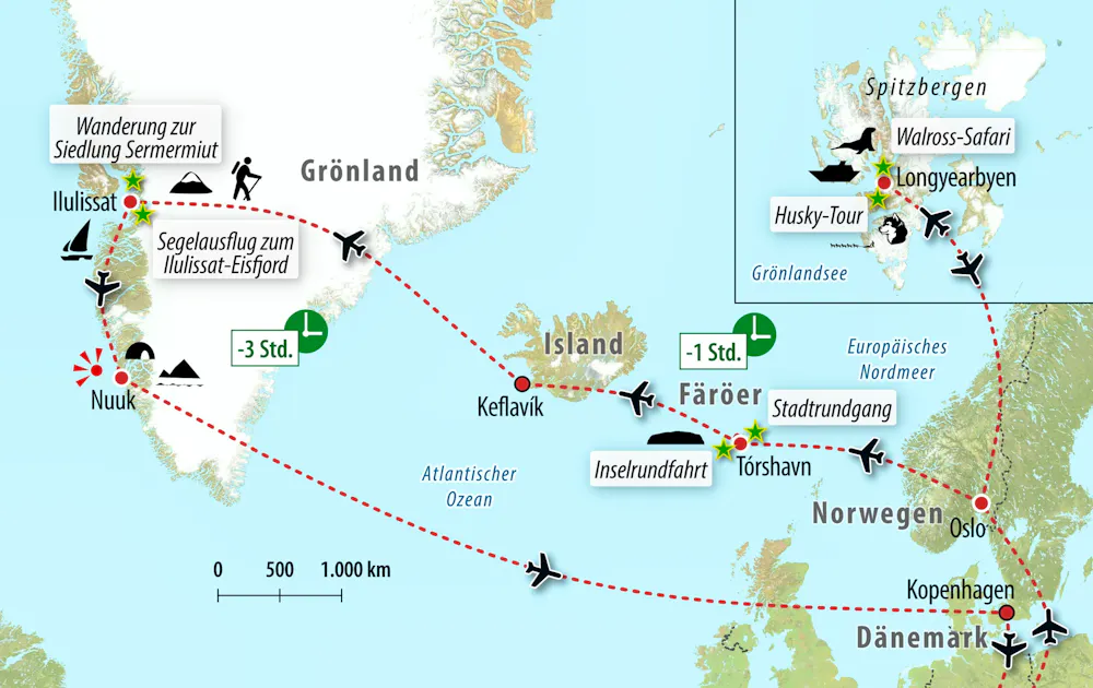 Ihre Reiseroute &ndash; &copy; Eberhardt TRAVEL