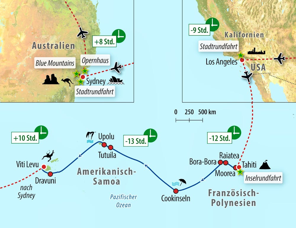 Ihre Reiseroute &ndash; &copy; Eberhardt TRAVEL
